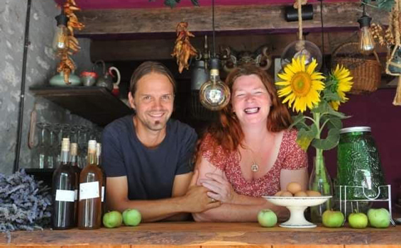 Photo de Véronique et Sébastien, les propriétaires de Cablanc